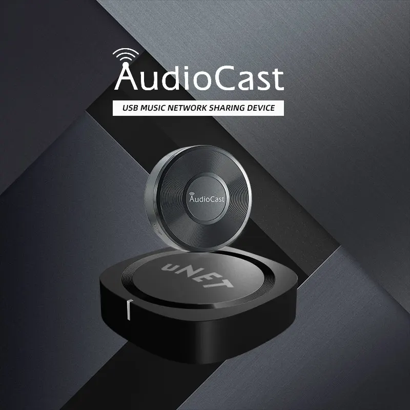 Audiocast uNET – Dispositif de partage de réseau de musique USB, compatible avec WiiM, Audio Pro et plus encore