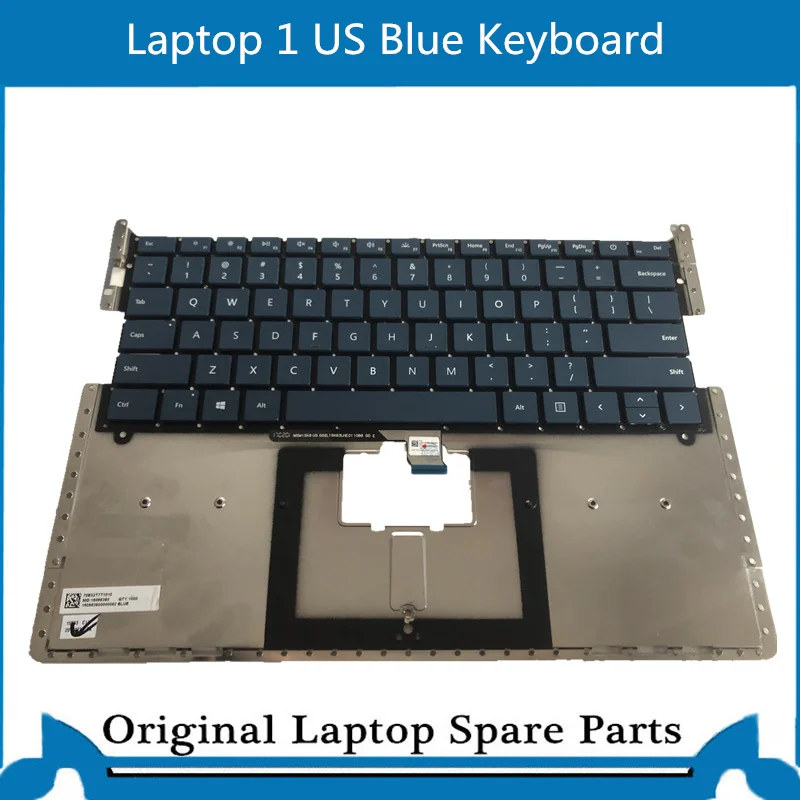 Teclado original para Microsoft Surface Laptop 1 2 1769 1782 US 13,5 polegadas vermelho azul