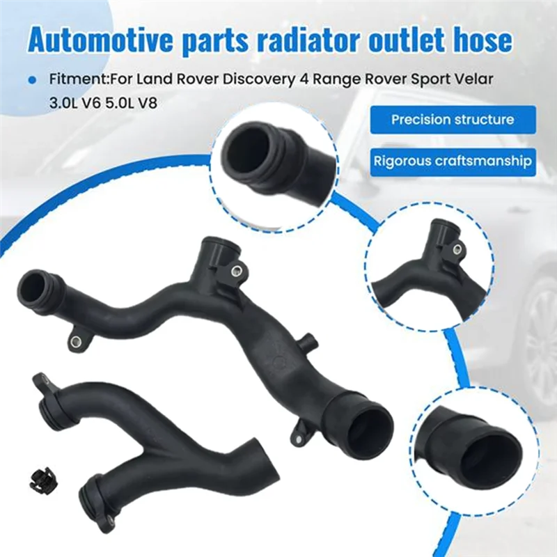 

Compact 3Pcs Petrol Water Outlet Tube Thermostat Hose With Plug For Land Rover Discovery 4 Range Rover Sport 3.0L V6 5.0L V8