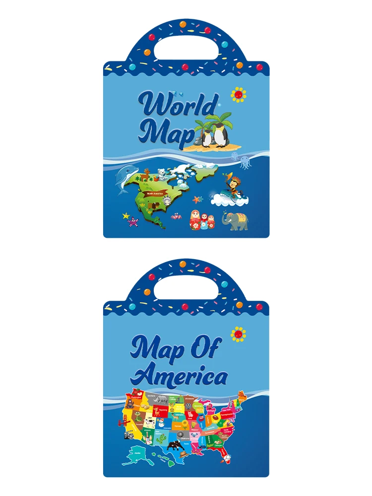 การเดินทางด้วยสมุดสะสมสติ๊กเกอร์บนถนน2ชุดสำหรับวันเกิดสำหรับเด็กที่เงียบสงบ DIY นำมาใช้ใหม่ได้เครื่องบินเด็กวัยหัดเดินสนุกของเล่นเพื่อการศึกษาปฐมวัย