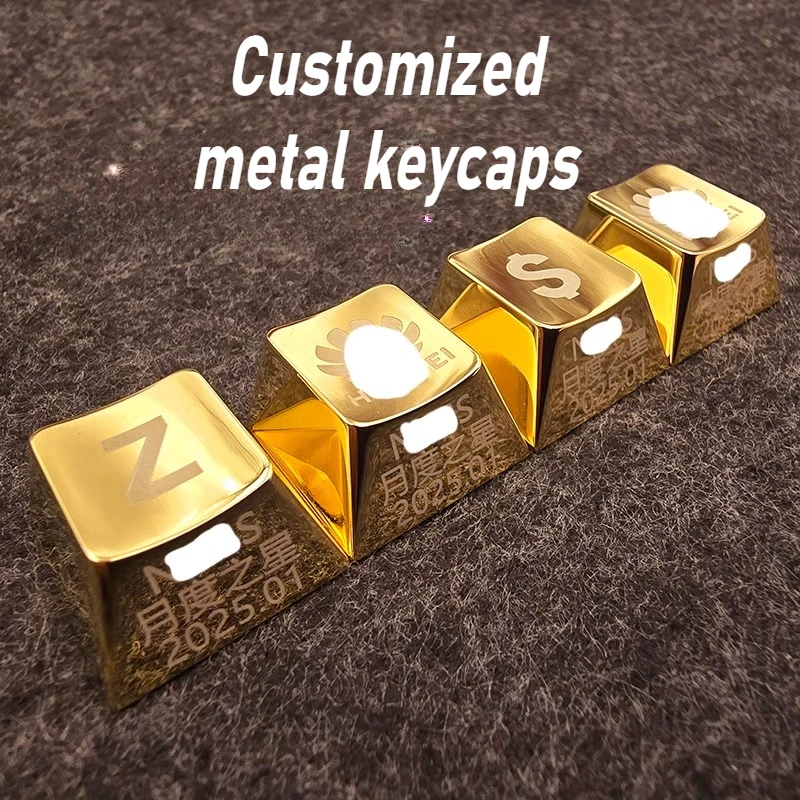 

CSK Metal Keycap Cherry Profile Custom Zinc/Aluminum Alloy Multiple Colors Mechanical Keyboard Keycaps Gaming Accessories Gift