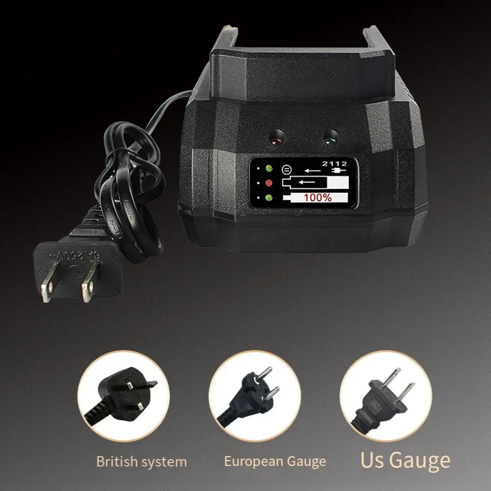 Compact Battery Charger Fast Charging ABS Material Safety Features Compatible with 18V 21V Li ion BL1415 BL1420