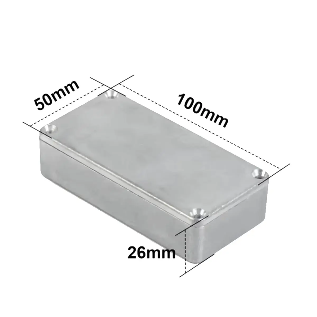 (ABYM) 1590G Aluminum Enclosure Pedal Effect Box 100x50x26mm for Guitar/Bass DIY Projects