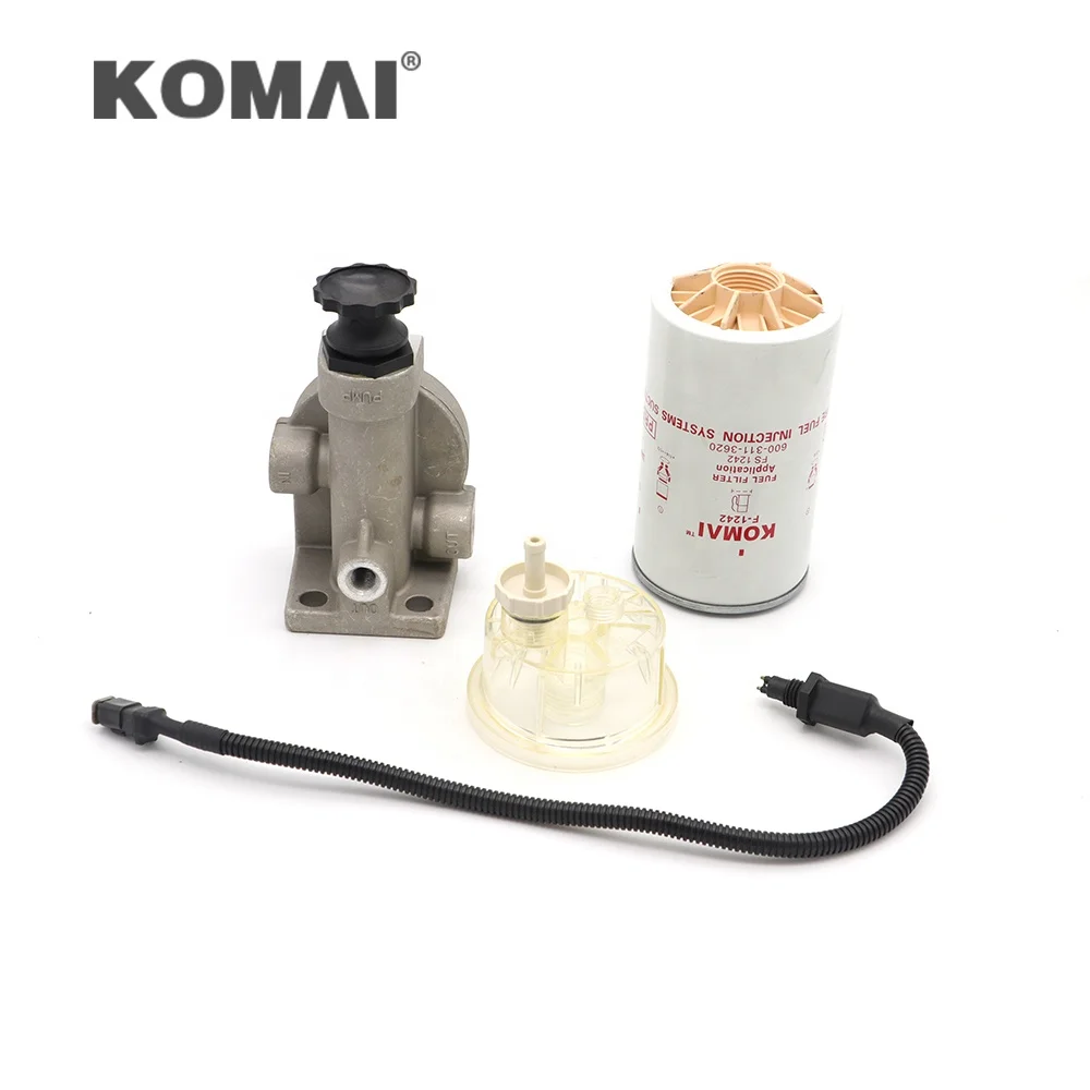 

600-311-3600 600-319-3601 600-311-3602 Fuel Filter Water Separator Assy For Komatsu 200-8