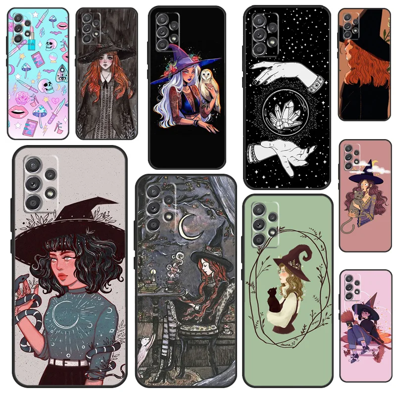 Girly Pastel Witch Goth For Samsung Galaxy A16 A26 A54 A34 A14 A22 A32 A52 A55 A35 A15 A53 A13 A05 A06 A36 A56 Case