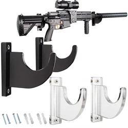 Montado na parede Gun Display Stand, Airsoft Shotguns armazenamento Rack, cabide acrílico, gancho para armas, suporte arco espada titular, rifle