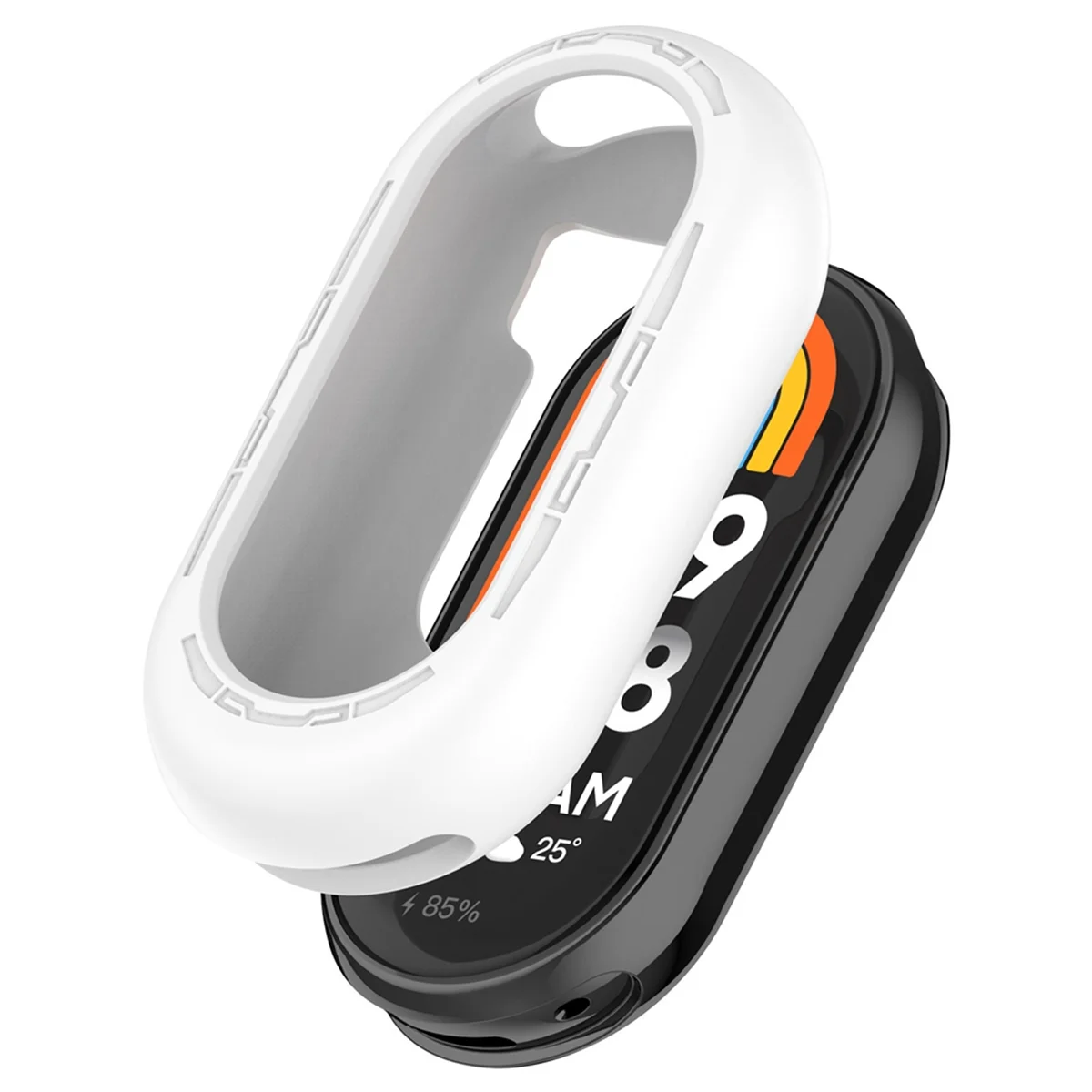 QA88X غطاء سيليكون ل Xiaomi Mi Band9 8 حماية 8 9 NFC حامي جوفاء واقية ساعة حافظة ل Mi Band8 9 B