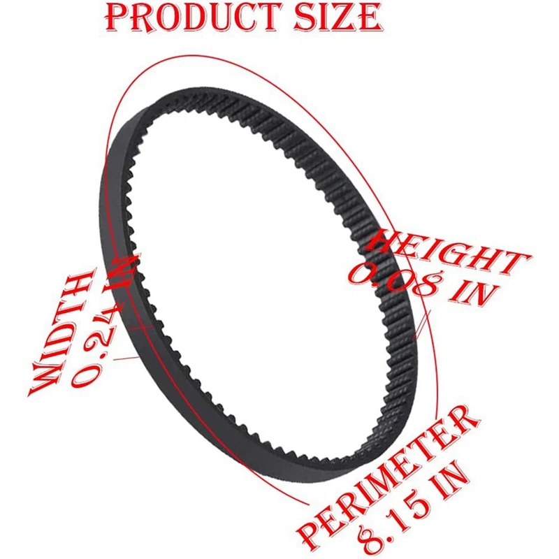 Cinto de substituição para Shark Navigator, NV350, NV351, NV352, NV355 série aspirador, 4 Pack