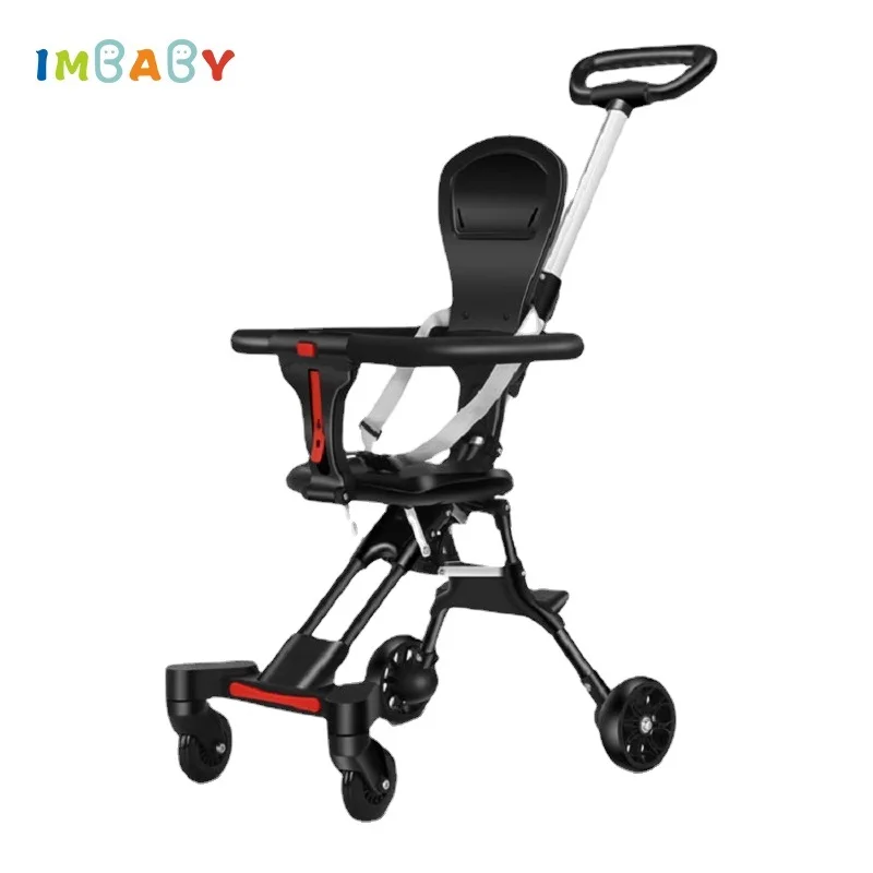 Baby Stroller Infant Portable Folding Travel Carriage Cart Available in All Seasons Newborn Two-Way Seat High Landscape Stroller