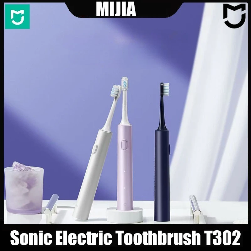 MIJIA T302 Sonic Electric Toothbrush 31000 RPM Long Battery Life 150 Days Copper Free DuPont Brush Head IPX8 Waterproof 4 Modes