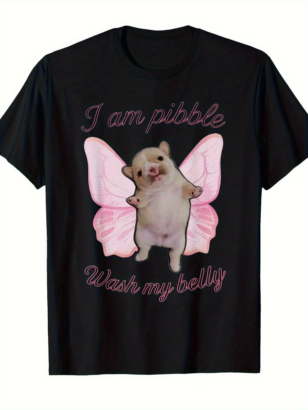 Camiseta de verão para meninos e meninas, eu sou pibble, lave minha barriga, camiseta infantil, para bebês, jovens, homens e mulheres, camiseta divert