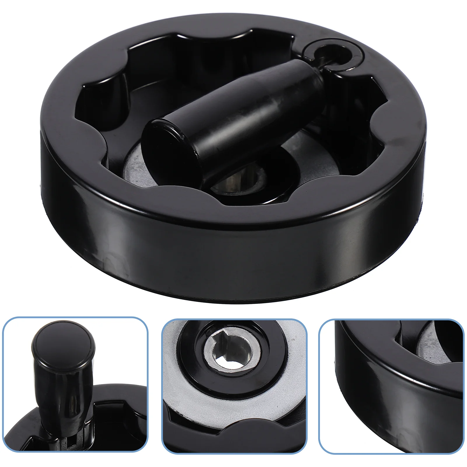 Imagem -04 - Roda de Mão Alça Rotativa Handwheel Moagem Torno Baquelite Dentro Dobrável Machinewith Rodas Manivela Ondulação Fodable Redondo
