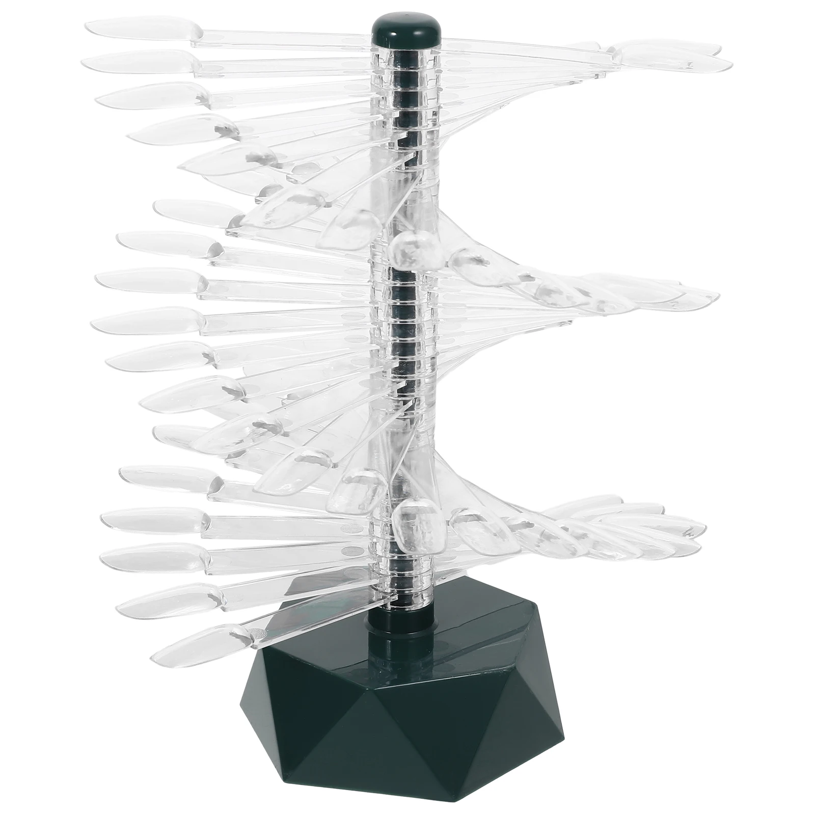 

60 Spiral Cards Pink Acrylic Nail Display Stand for Nail Art Practice Practice Manicure Samples Tips Exercise Rack