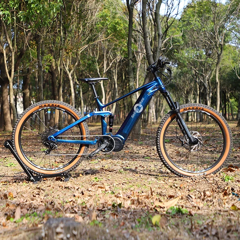 Rangka Sepeda Listrik 1000W Full Suspension E-MTB 27.5/29 Inci untuk Motor Bafang M620