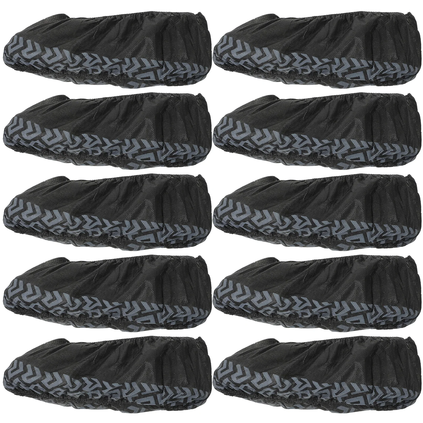 

100pcs Thickened Black Shoe Covers Disposable Non-woven Anti-slip Home Office Protector Boot Cover Shoes Guards