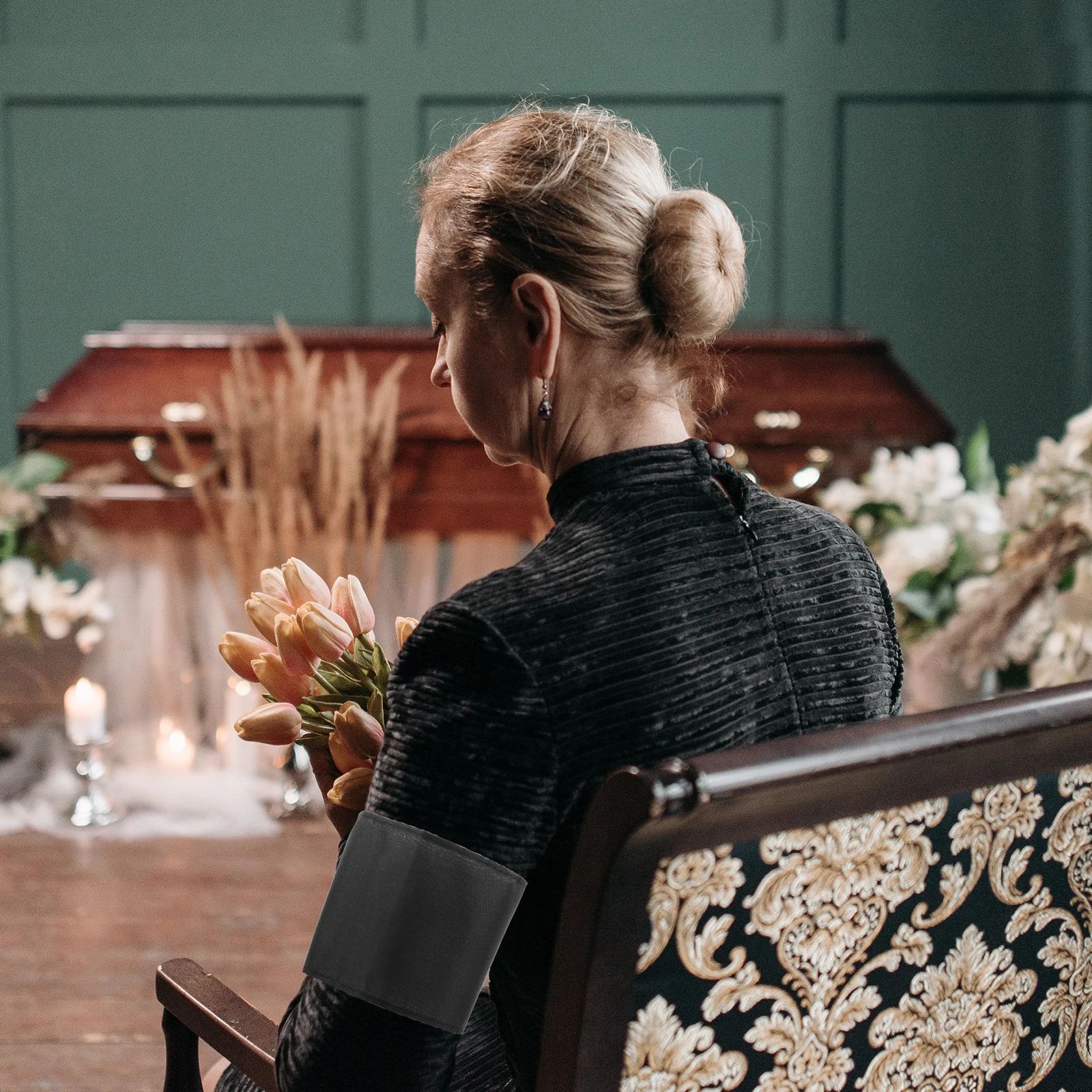 20개 장례식 기념 팔찌 천 소재 내구성 좋은 배낭 핸드백 장례식 기념 서비스용