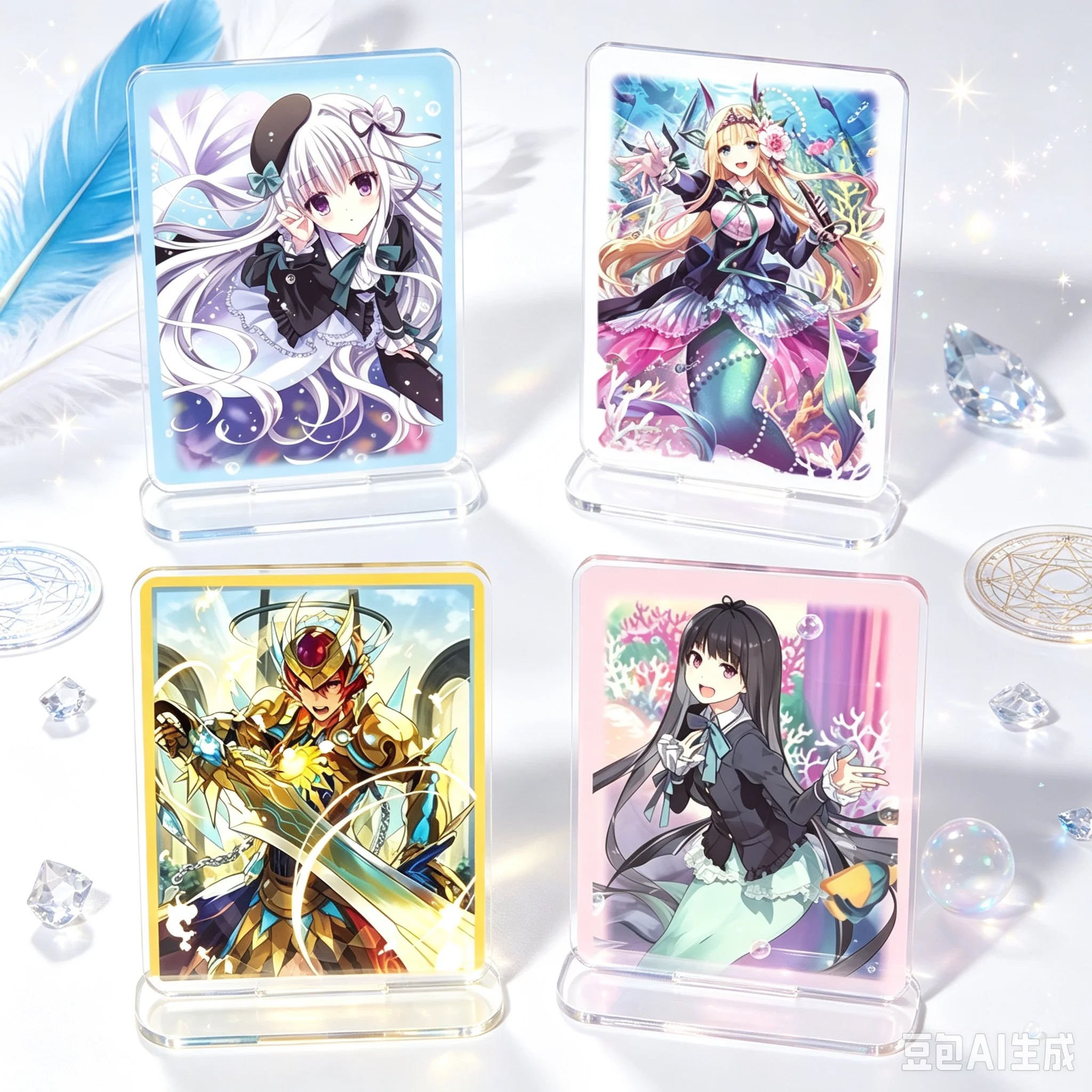 Figura de Anime de 15 cm de CARDFIGHT!! VANGUARD Divinez - Soporte de acrílico para modelo, decoración de escritorio, adorno coleccionable de juego, regalo para fans, llavero
