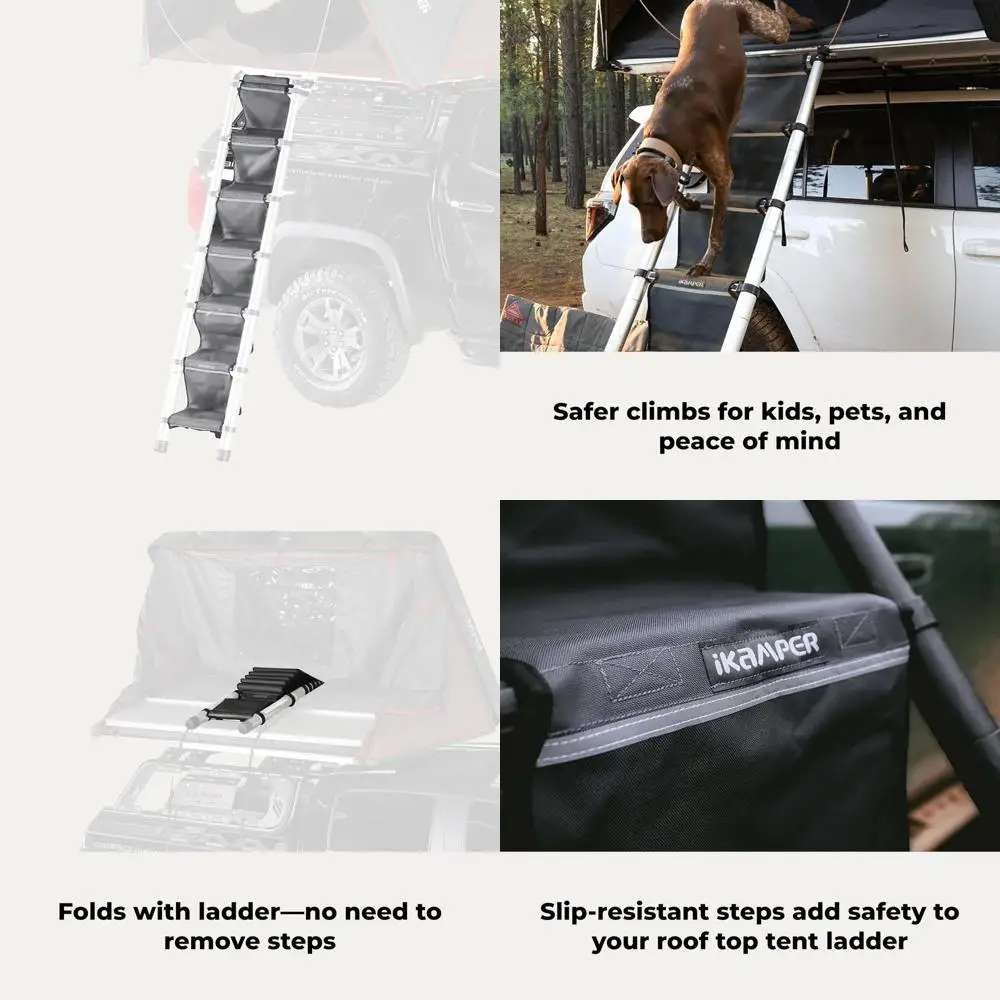 

Универсальные противоскользящие чехлы для лестниц-палаток на крыше для телескопических лестниц - защита от атмосферных воздействий и идеально подходят для взрослых