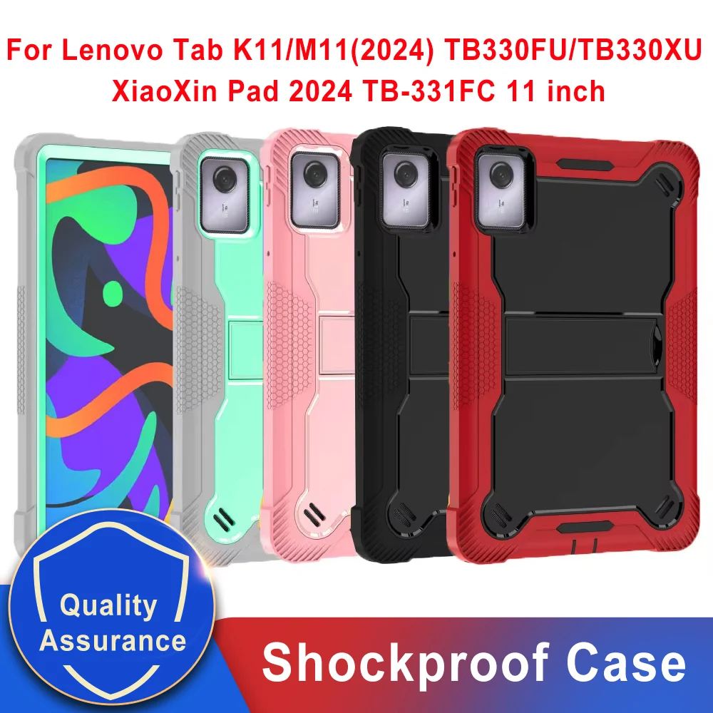 

Case for Lenovo Tab K11 M11 TB330FU TB330XU 11 Inch 2024 XiaoXin Pad TB-331FC 11 Inch 2024 Heavy Duty Protective Tablet Cover