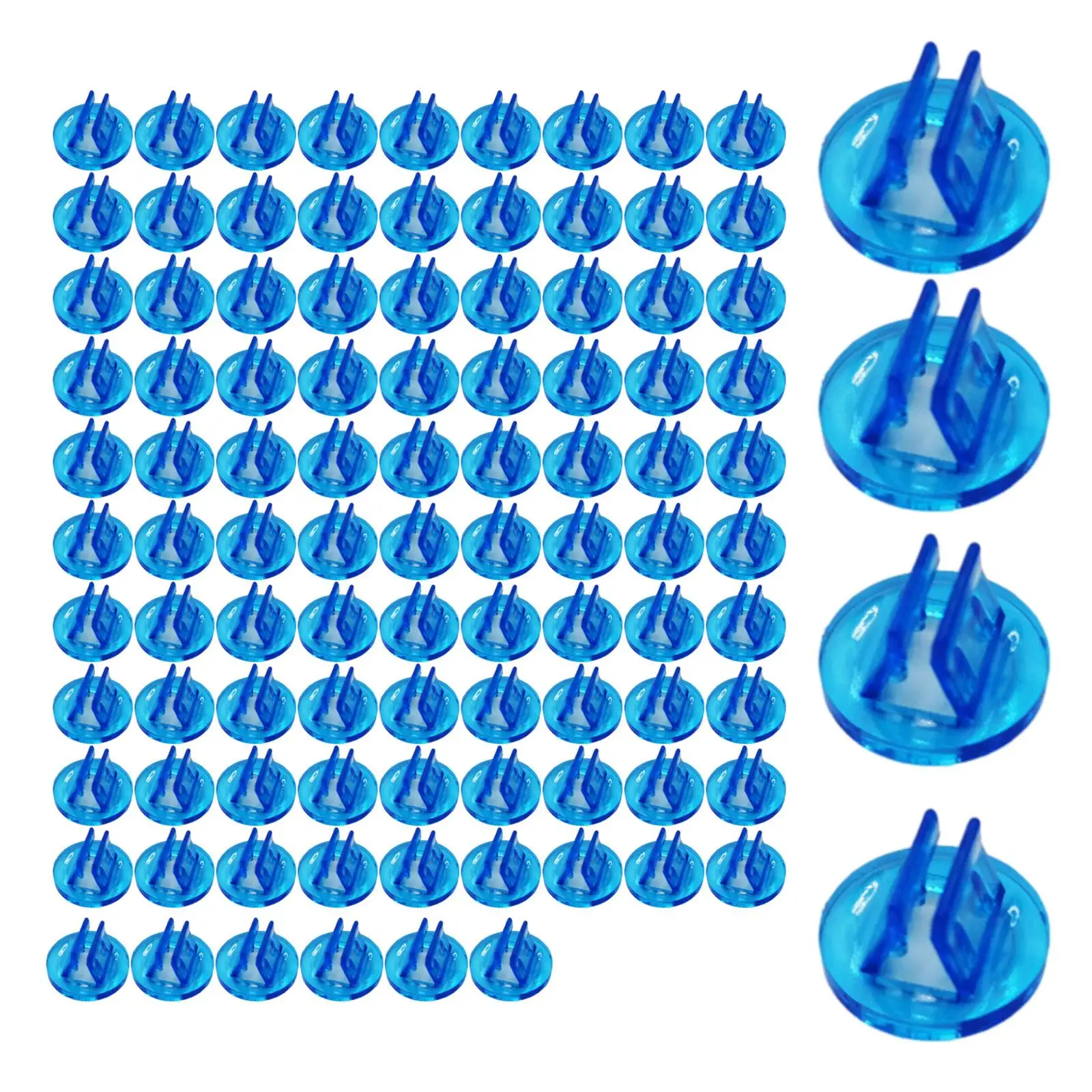 100 Pieces Cards Stand, Miniature Bases Multipurpose Paper Board Clip, DIY Game