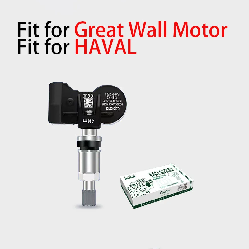 1Pcs TPMS Sensor for HAVAL GREAT WALL Car Tire Pressure Sensor for DARGO H1 H2 H3 H4 H5 H6 H7 H8 H9 M6 F5 F7 C30 C50 POER WINGLE