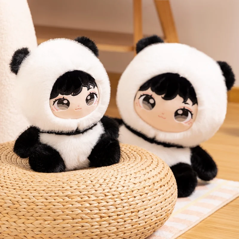 

28/38cm Kawaii Star Doll Anime Plush Idol Dolls Transform Panda Plushie Toys Stuffed Cartoon Cosplay Animal Fans Collection Gift