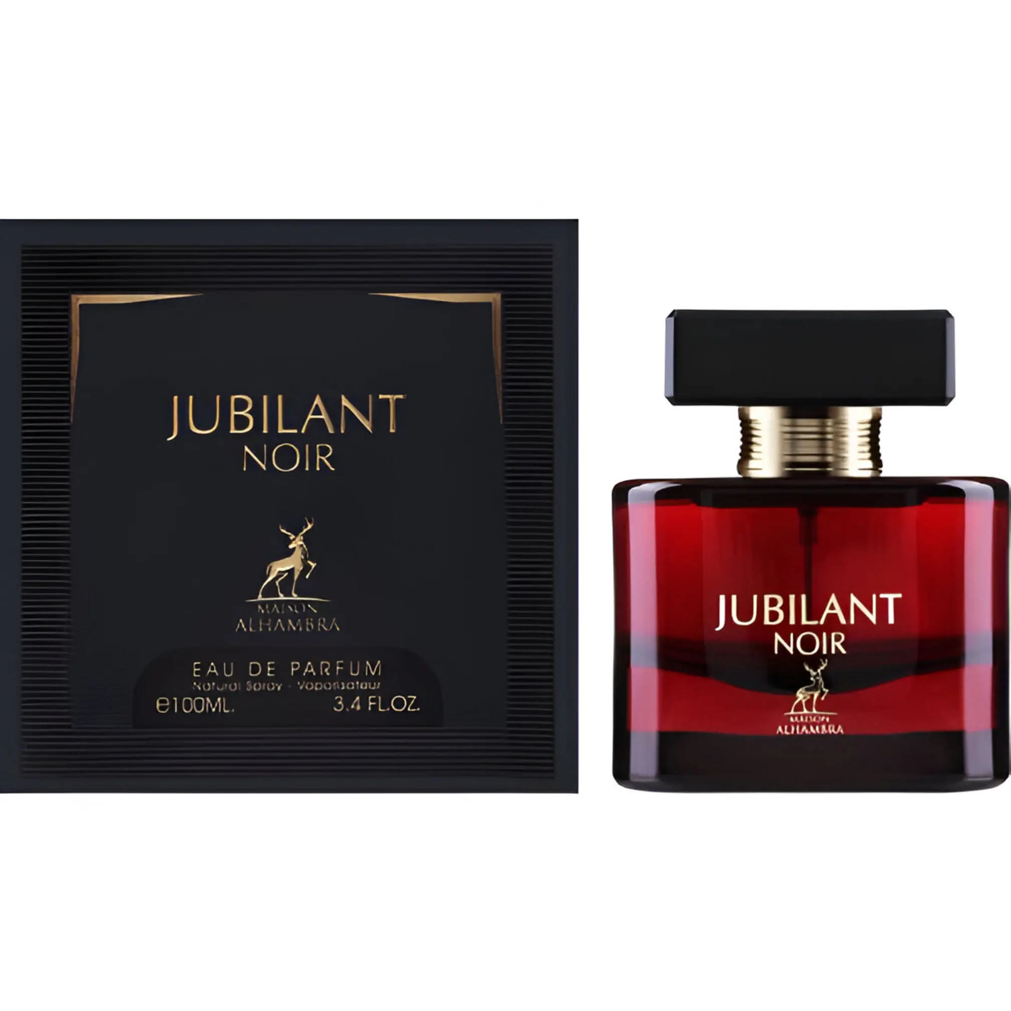 JUBILANT NOIR 100ML EAU DE PARFUM Maison Alhambra Perfume Arabe Para Mujer ORIGINAL