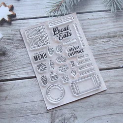 KLJUYP home Town stamp Transparent Clear Silicone Stamps for DIY Scrapbooking/Card Making/Kids Crafts Decoration Supplies