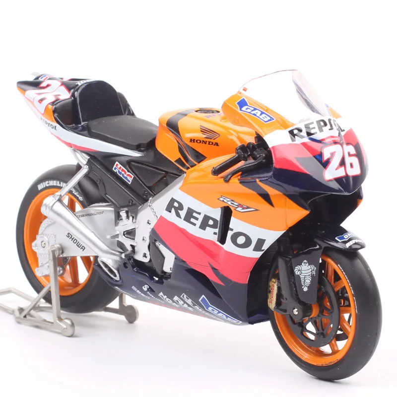 Guiloy 1/12 Skala Honda RC212V Repsol # 26 Dani Pedrosa 2006 Motocykl GP Model Wyścigowy Odlewane Figurki i Zabawki Prezent