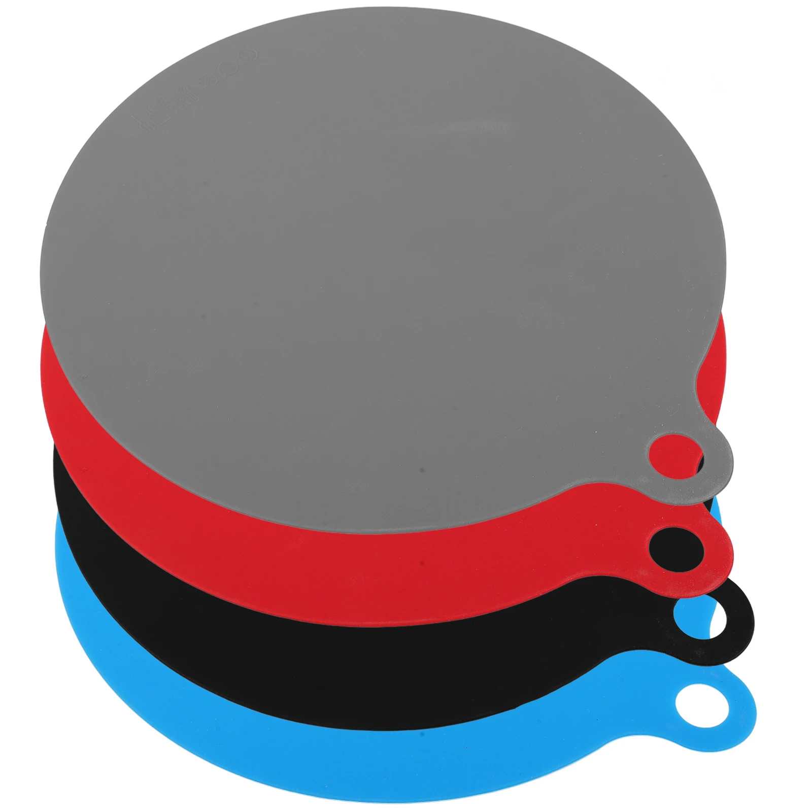 

4 Pcs Silicone Placemat Heat Resistant Induction Cooktop Mat Microwave Protector Countertop Kitchen Tools Black Red Blue Gray