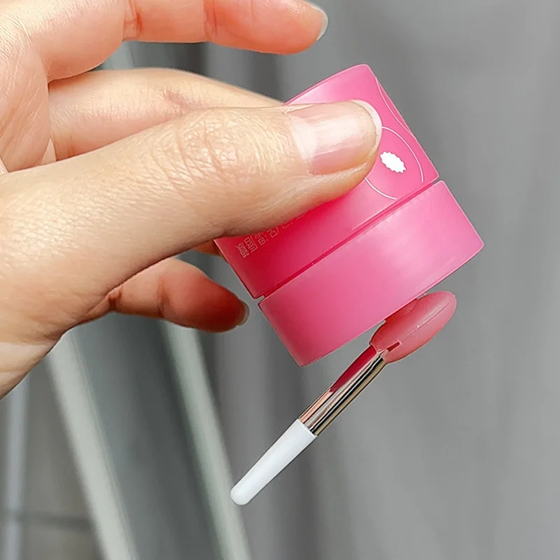 1 unidad de bálsamos labiales de silicona, cepillo para máscara de labios con ventosa, cubierta antipolvo, lápiz labial, pinceles de maquillaje cosmético, caja de almacenamiento de cepillos para lápiz labial