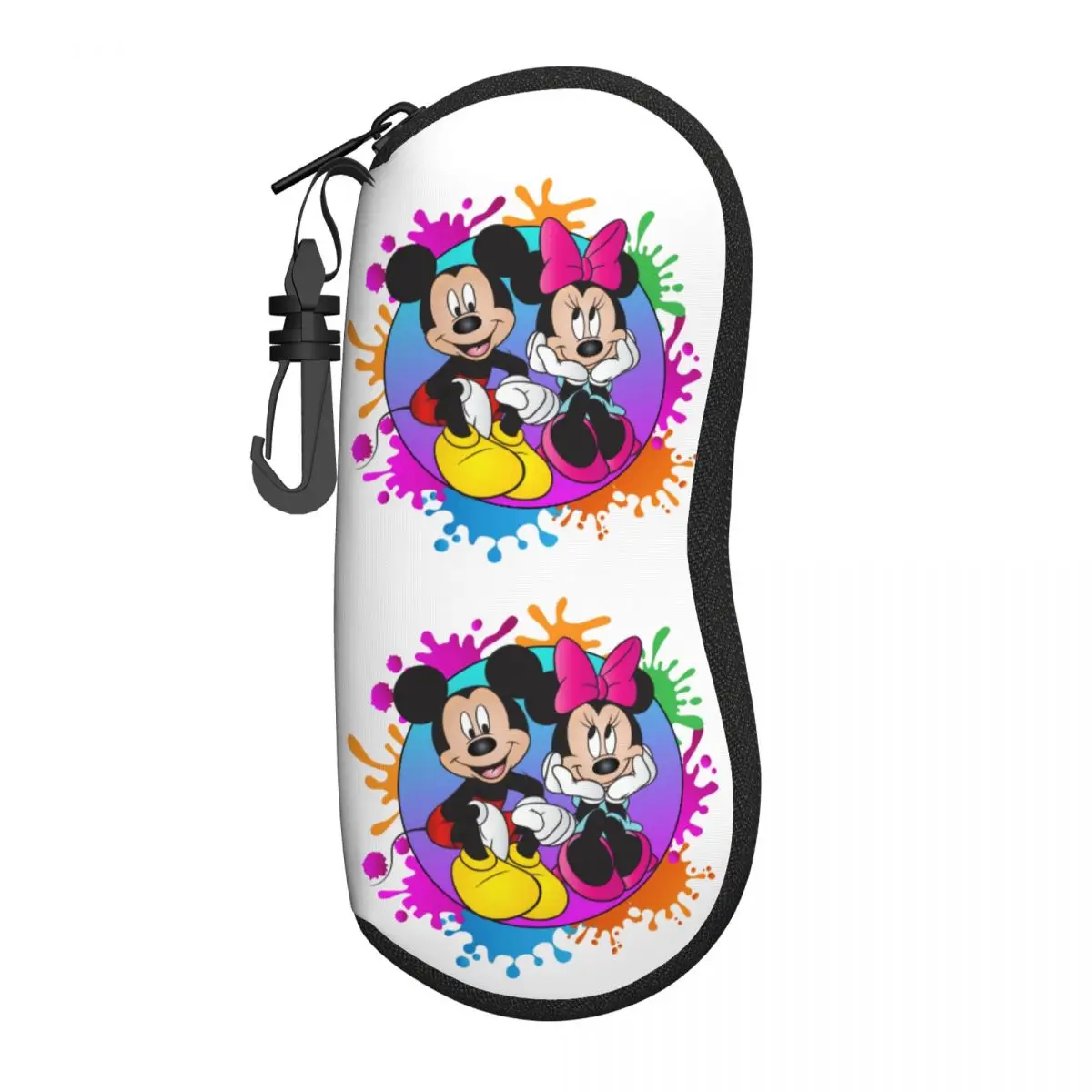 

Mickey And Minnie Love Glasses Case Cover Original Sunglasses Case Male Female Pocket Eyeglass Protector Retro Eyewear Organizer
