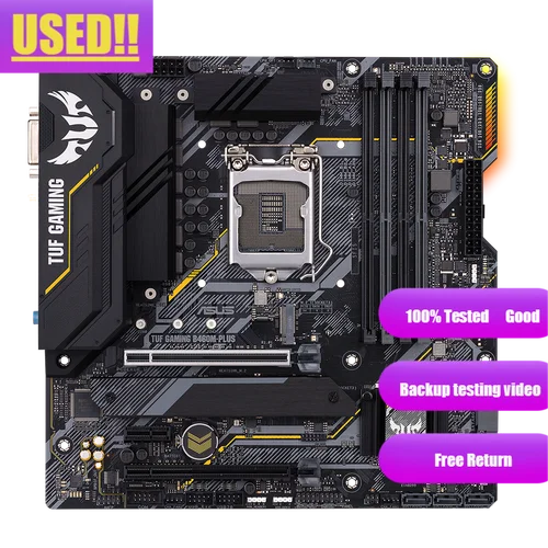 Imagen 2 del producto Placa Base ASUS TUF GAMING B460M PLUS mATX Intel B460 DDR4, SATA 6 Gbps, USB 3.2 Gen 1 128G LGA 1200 para CPU
