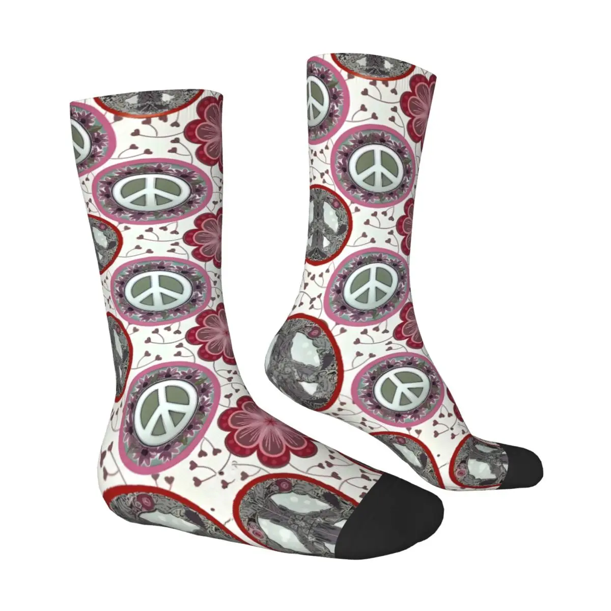 Love And Peace Sock Printed Man Polyester