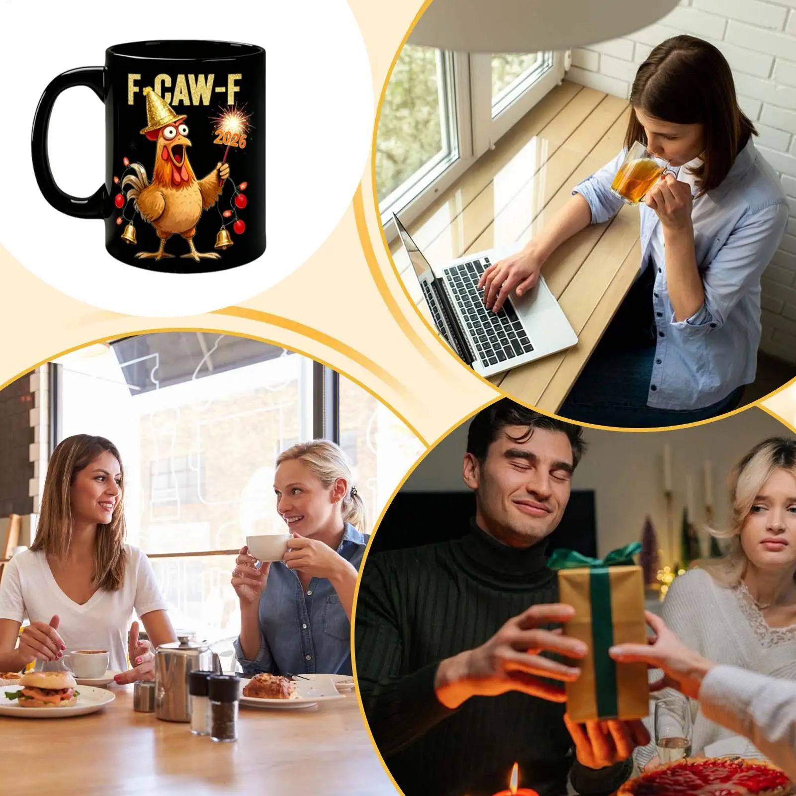 

Рождественские кофейные кружки с рисунком цыпленка, мультяшная чашка, керамическая забавная рождественская кружка для мужчин, молодежи, детей, друзей, мамы, леди, кухни, праздник