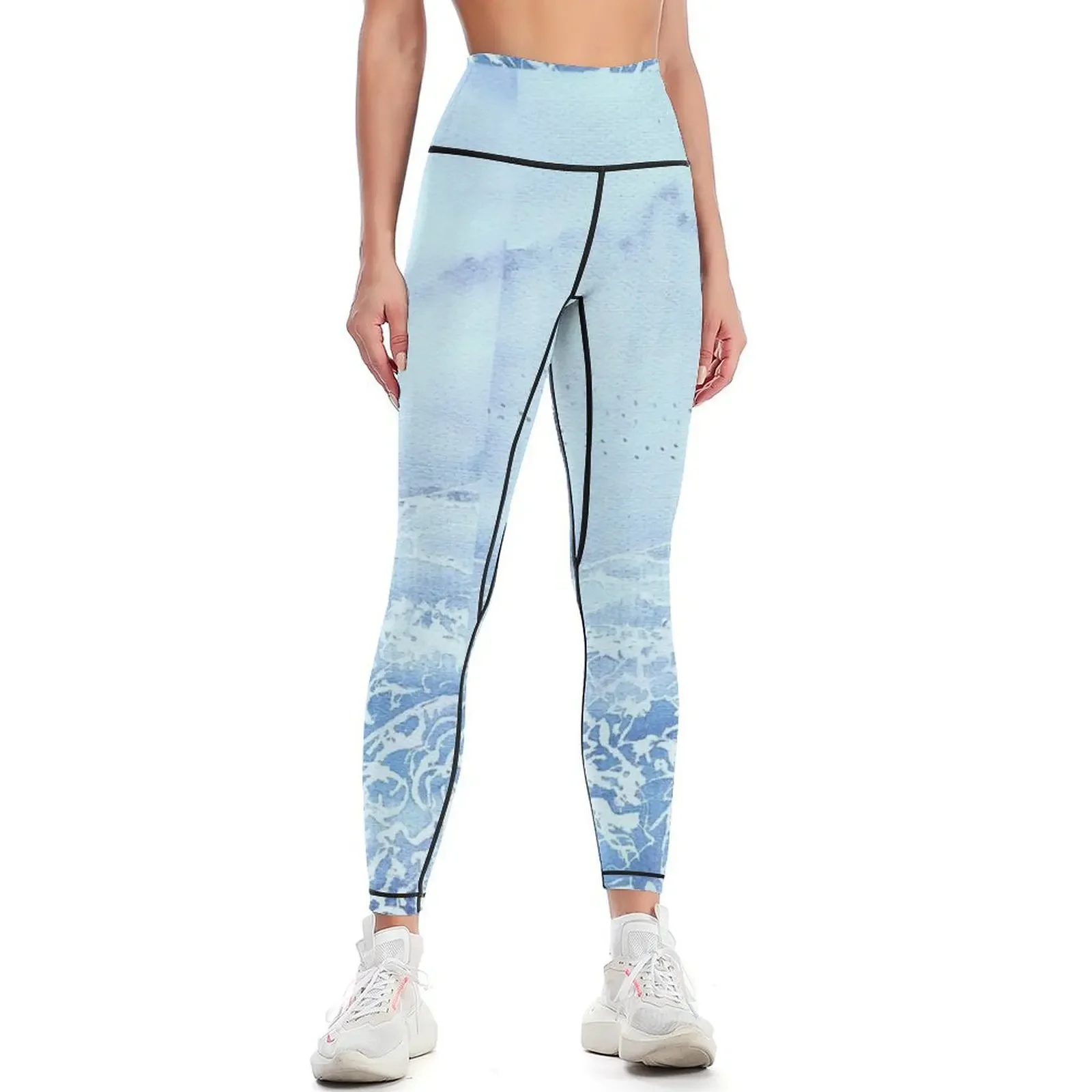

Horses on the beach Leggings Women's sportswear joggers for Women's high waist Fitness clothing Womens Leggings