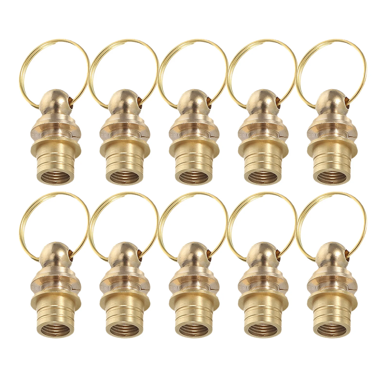 

10pcs Hoist Plug Cord End Cap Barrel Screw Clasps Necklace Bracelet Making Gourd Craft Comfortable Feel Durable