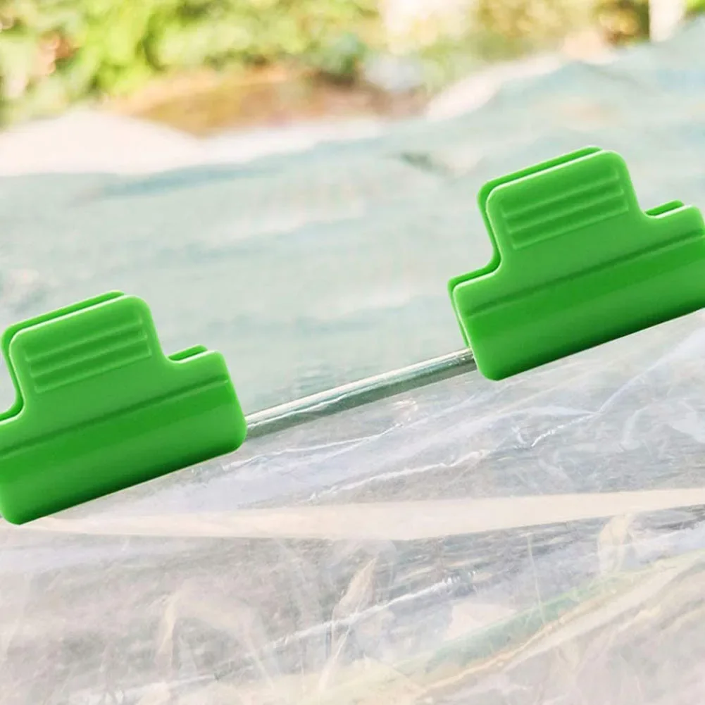 20/50pcs -Greenhouse Clips Plant Stake Pipe Clamps/ For Greenhouse Membrane Row Covers Shade Net/ Tunnel Hoop Clip/