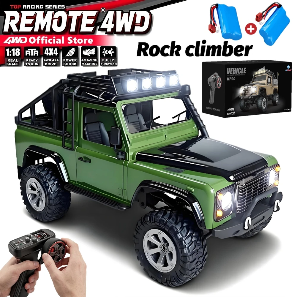 

Remote Control Truck 4WD 4x4 Off-Road Monster 1:12 RC Rock Crawler Climbing Car All Terrain Buggy 2.4G Radio Controlled Vehicle