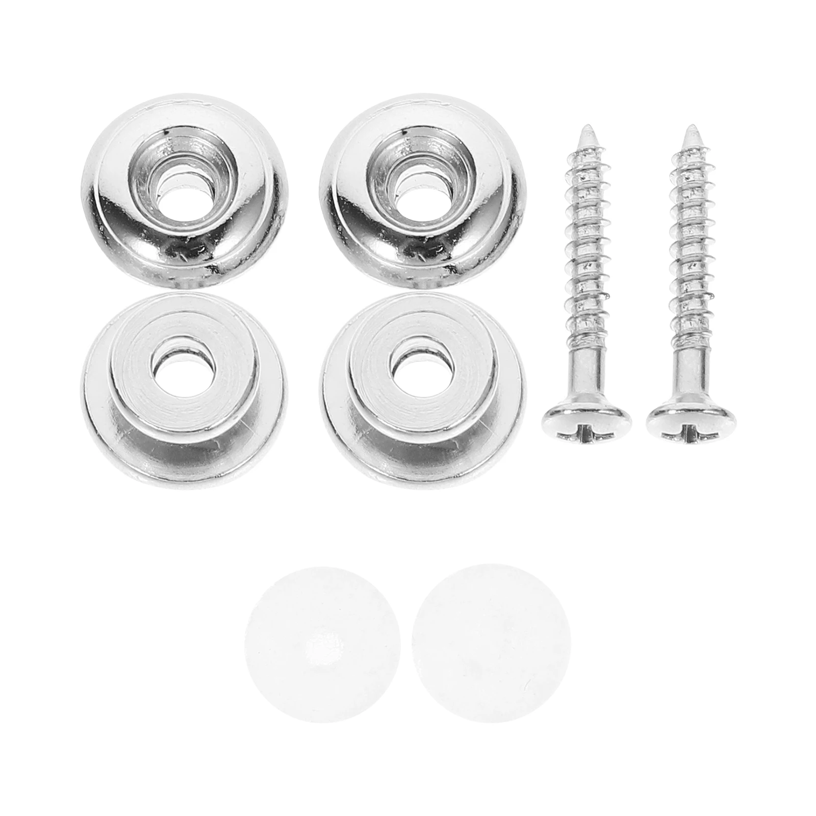 

Metal Strap Buckle Lock Pin Guitar Locks Set Button Acoustic Non-slip Locking Round Head Buttons