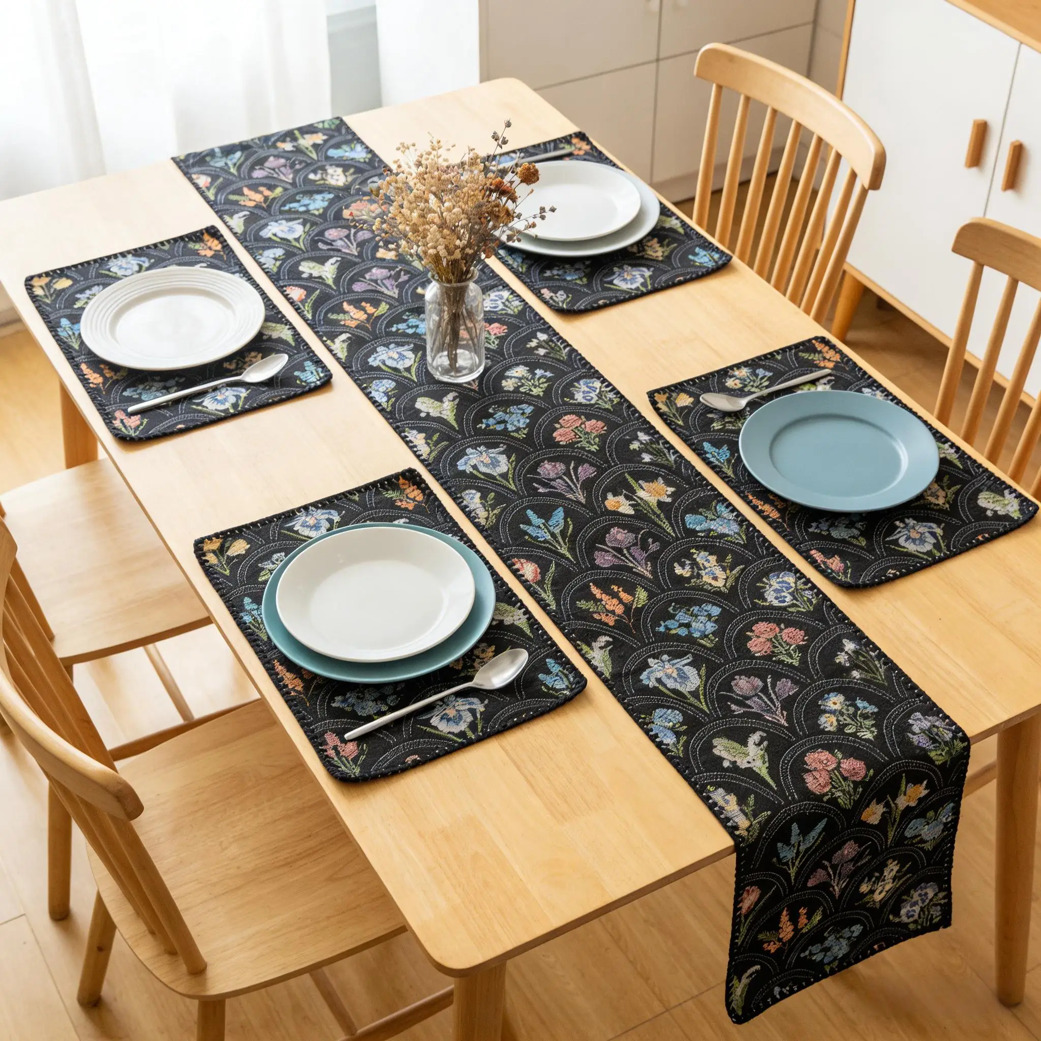 

Washable Table Runner Coffee Table Runner Nordic Cotton Linen Table Runner for Dining Table Coffee Table and TV Cabinet