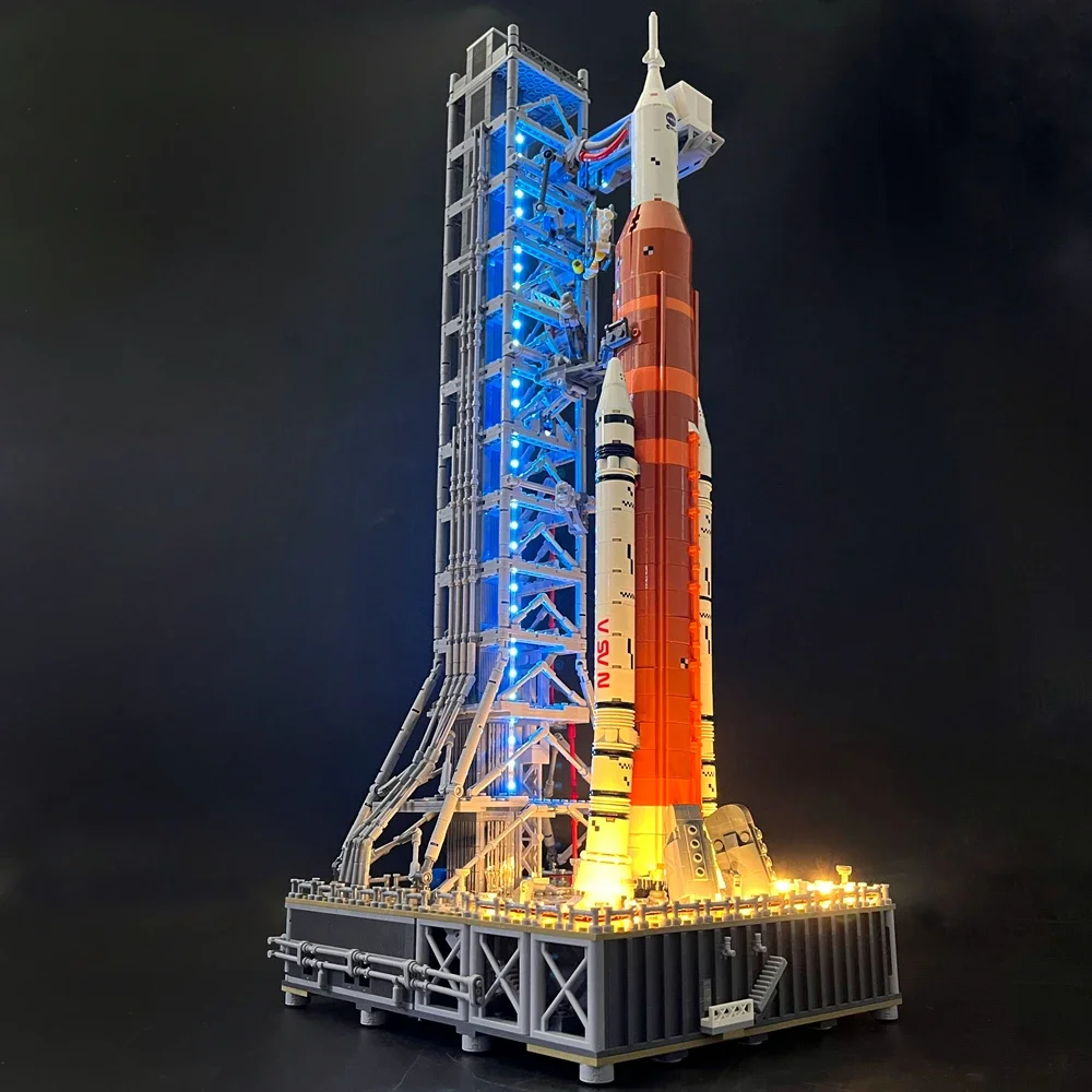 Event Launch Party - LED ライト 10341 アルテミス宇宙打ち上げビルディングブロックランプリモコンに対応 (ビルディングブロックは含まれません) クリスマス