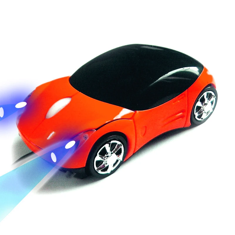 Durable Wired Mouse 1000DPI Mini Car Shape USB 3D Optical Innovative 2 Headlights Gaming Mouse For PC Laptop Computer