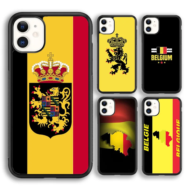 MaiYaCa Belgium Coat of Arms Flag Phone Case Cover For iPhone 16 15 SE2020 6 7 8 plus 11 12 mini 13 14 pro max shell coque