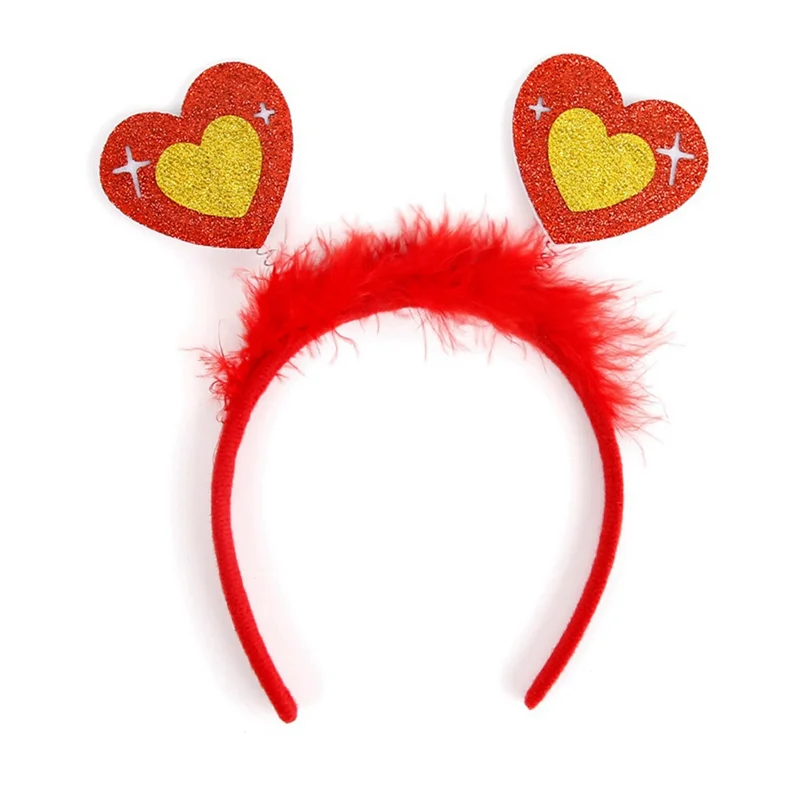 

AA20-Love Feather Head Hair Fastening New Valentine's Day Headband Wedding Dance Dress Romantic Photo Headband Style 11