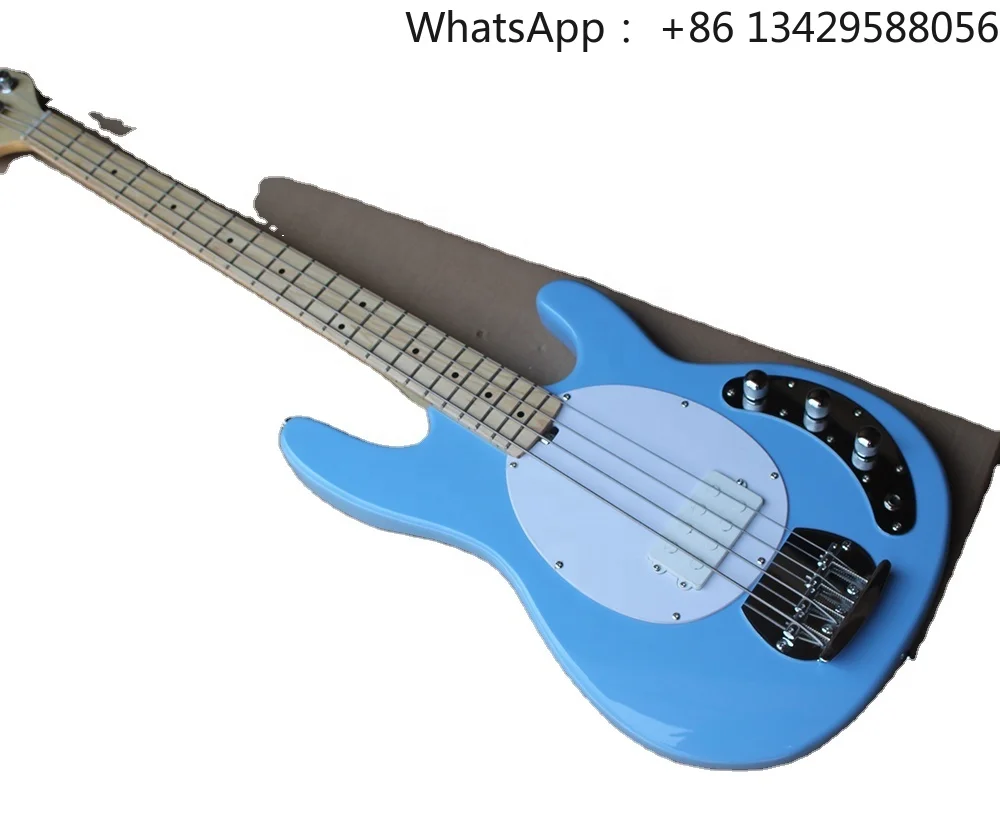 Flyoung  Blue 4 Strings Electric Bass Guitar Musical instruments Bass Guitar Bajo Electrico