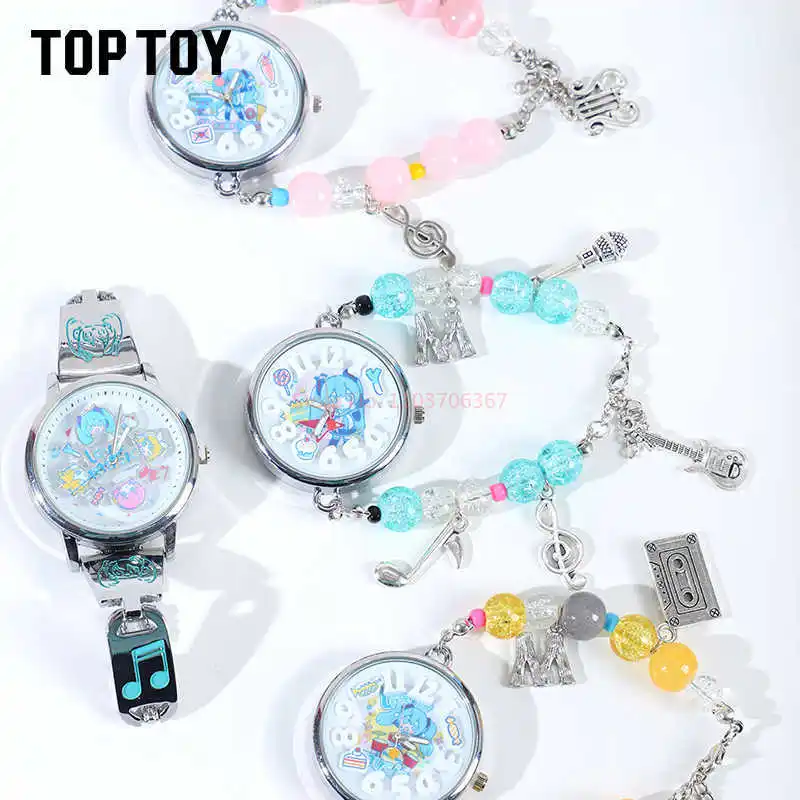 Original Hatsune Miku mignon Anime montre boîte aveugle jouet Kagamine Rin Kagamine Len en forme de montre Surprise jouet cadeau