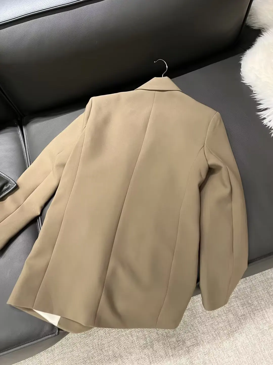 Chaqueta holgada informal con un solo botón para mujer, abrigo Retro de manga larga, elegante, 2024