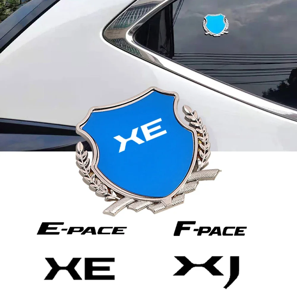 3D Metal Car Side Window Body Decor Badge Sticker Wheat Ear Decal For Jaguar XK R Sport XK8 XJL XJR XF XE I-Pace F-Pace S-TYPE