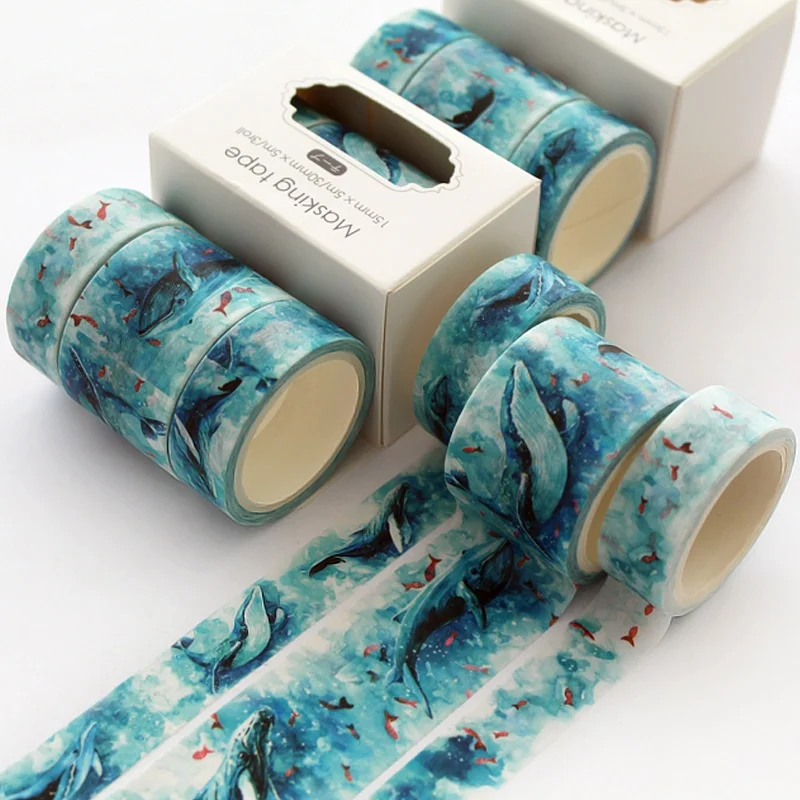 3 rollen washi-papier met een motief van een sterrenhemel, voor het decoreren van agenda's, cadeaus en andere creatieve projecten, decoratiemateriaal, kantoorartikelen, cadeau voor studenten.